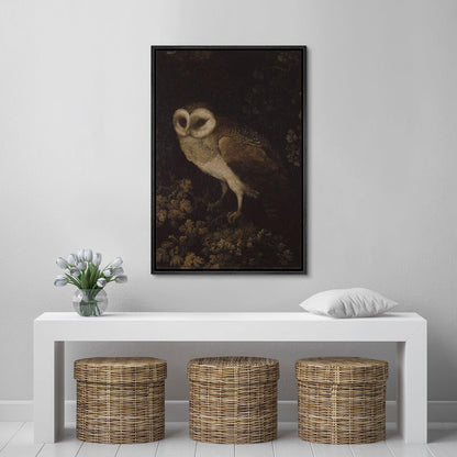 Rustic Owl Oil Painting for Cozy Farmhouse Decor and Nature-Inspired Modern Art