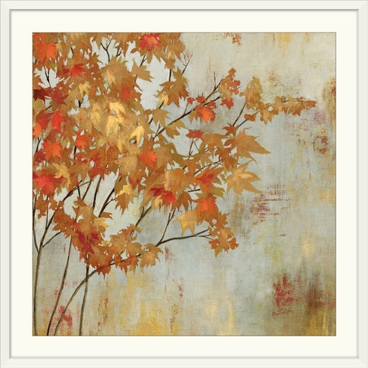 Autumn Leaves Oil Painting - Modern Wall Art for Contemporary Home Decor