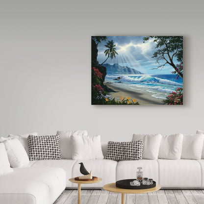 Stunning Oil Painting of Waves Under Dramatic Clouds