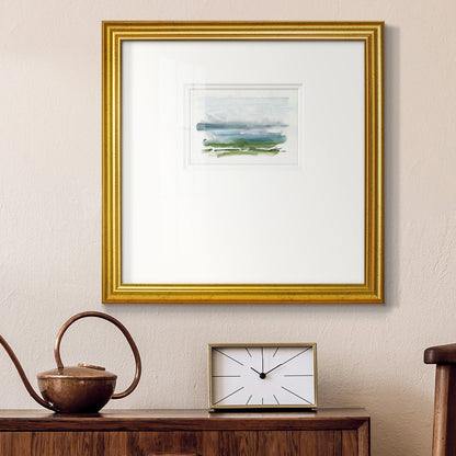 Coastal Serenity: Tranquil Ocean Waves in Elegant Oil Painting