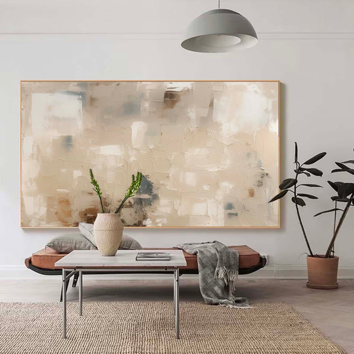 Serene Minimalist Abstract Oil Painting for Modern Home Decor and Art Enthusiasts