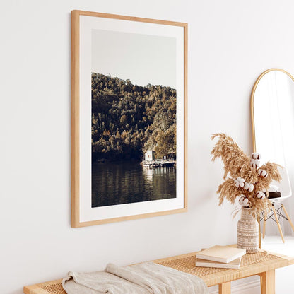 Tranquil Oil Painting of Bantry Bay with Serene Waters and Lush Greenery