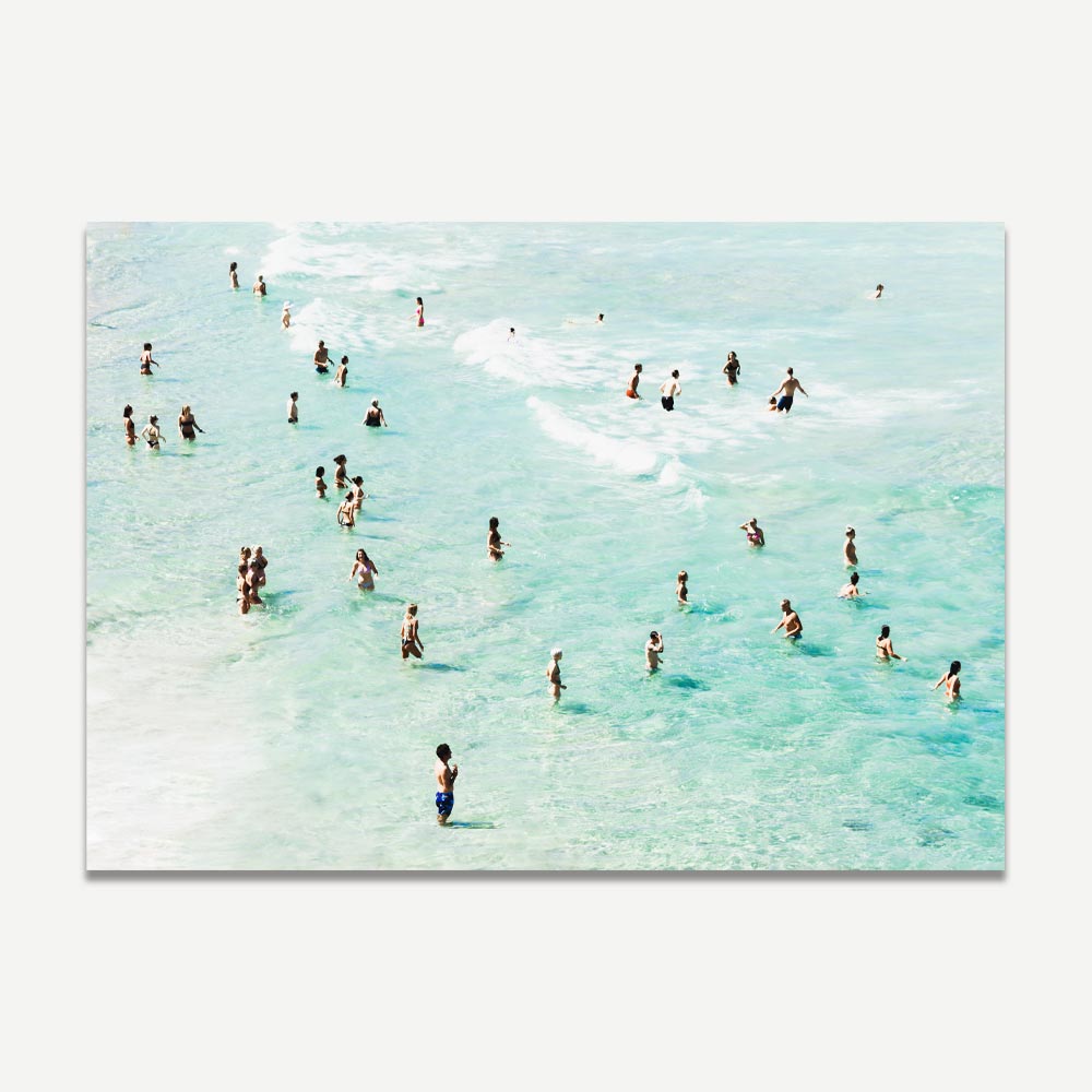 Bondi Beach Bathers - Coastal Oil Painting Set for Modern Home Décor