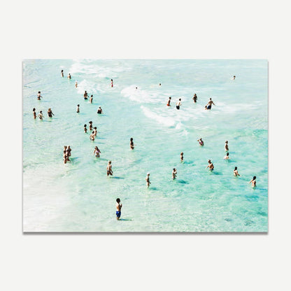 Bondi Beach Bathers - Coastal Oil Painting Set for Modern Home Décor