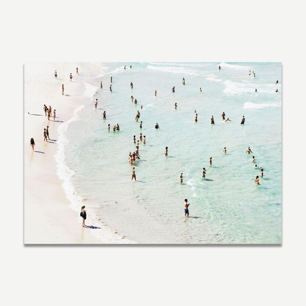 Bondi Beach Bathers - Coastal Oil Painting Set for Modern Home Décor