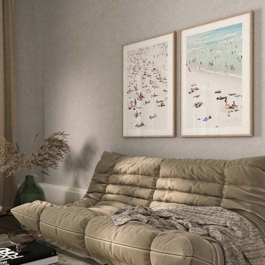 Coastal Serenity: Captivating Oil Paintings of Beach Lovers and Sunlit Shores