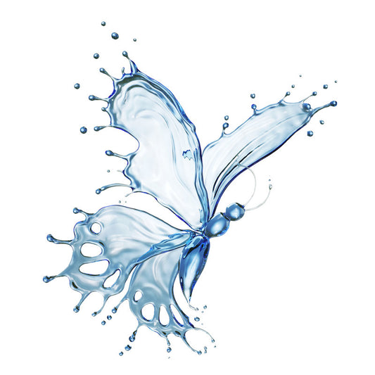 Serene Water Splash Butterfly Oil Painting - Tranquil Art for Home Decor