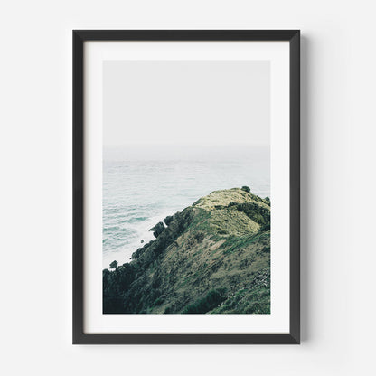 Serene Coastal Landscape Oil Painting of Byron Headland