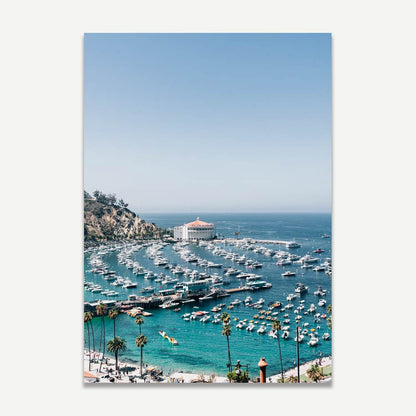 Catalina Coastline Serenity - Scenic Beach and Harbor Oil Paintings for Home Decor