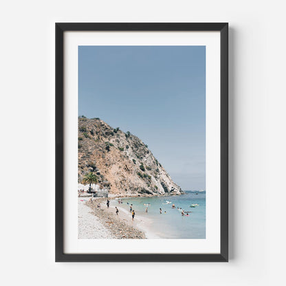 Catalina Beach Serenity - Coastal Oil Painting of Peaceful Shoreline and Gentle Waves