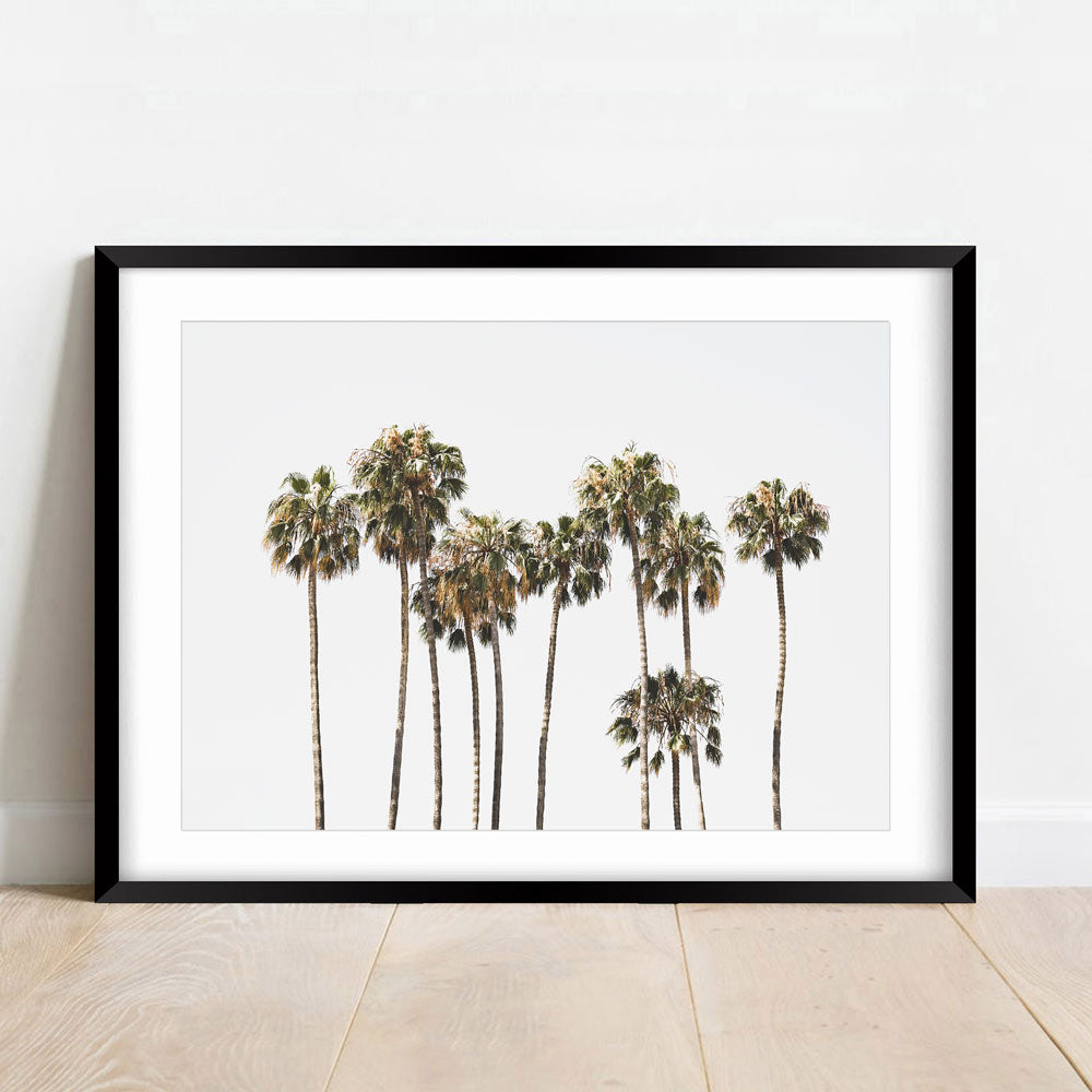 Serene Catalina Palm Trees Oil Painting for Coastal Home Décor