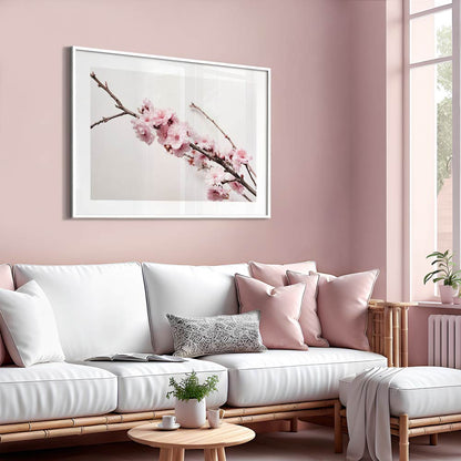 Stunning Cherry Blossom Oil Painting on Canvas - Serene Floral Artwork