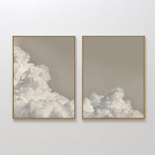 Serene Cloudscape Oil Paintings for Modern Home Decor