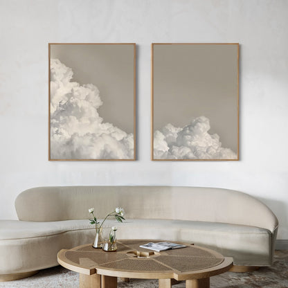 Serene Cloudscape Oil Paintings for Modern Home Decor