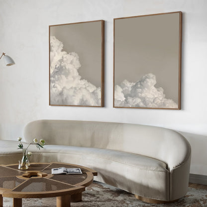 Serene Cloudscape Oil Paintings for Modern Home Decor