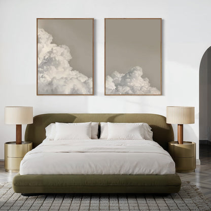 Serene Cloudscape Oil Paintings for Modern Home Decor