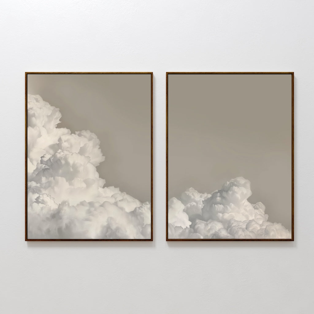 Serene Cloudscape Oil Paintings for Modern Home Decor