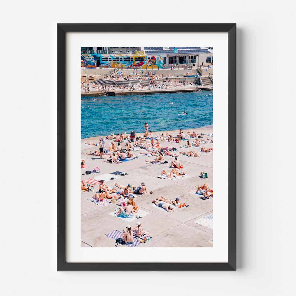 Sun-Kissed Bliss: Vibrant Summer Day at Clovelly Beach Oil Painting