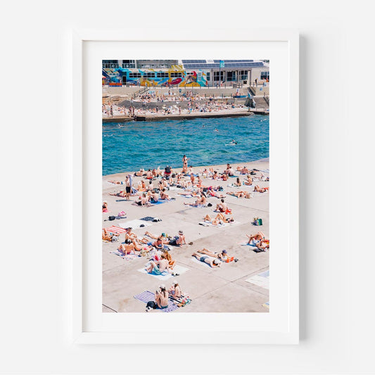 Sun-Kissed Bliss: Vibrant Summer Day at Clovelly Beach Oil Painting