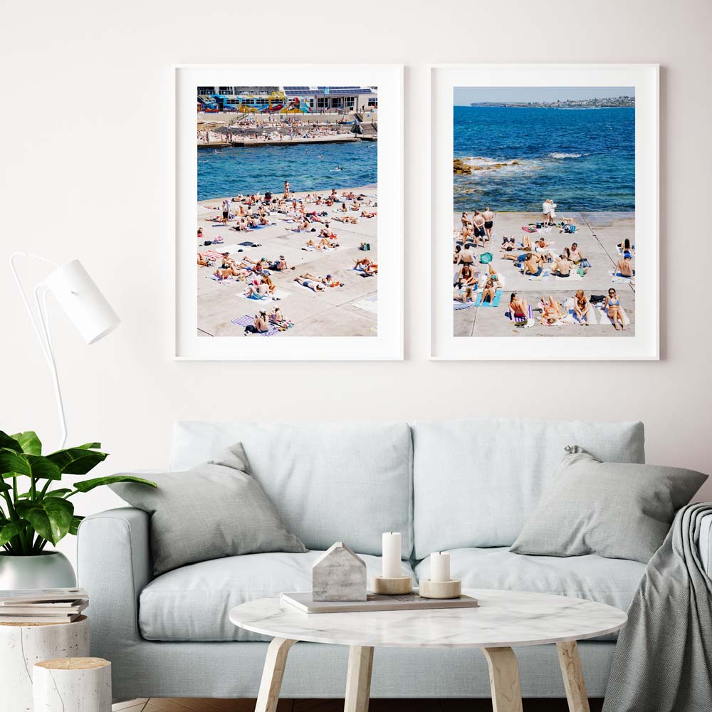 Sun-Kissed Bliss: Vibrant Summer Day at Clovelly Beach Oil Painting