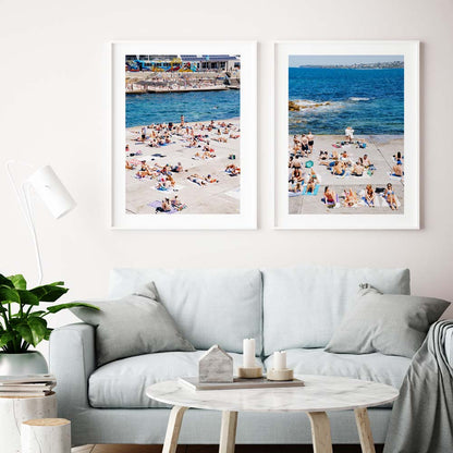 Sun-Kissed Bliss: Vibrant Summer Day at Clovelly Beach Oil Painting