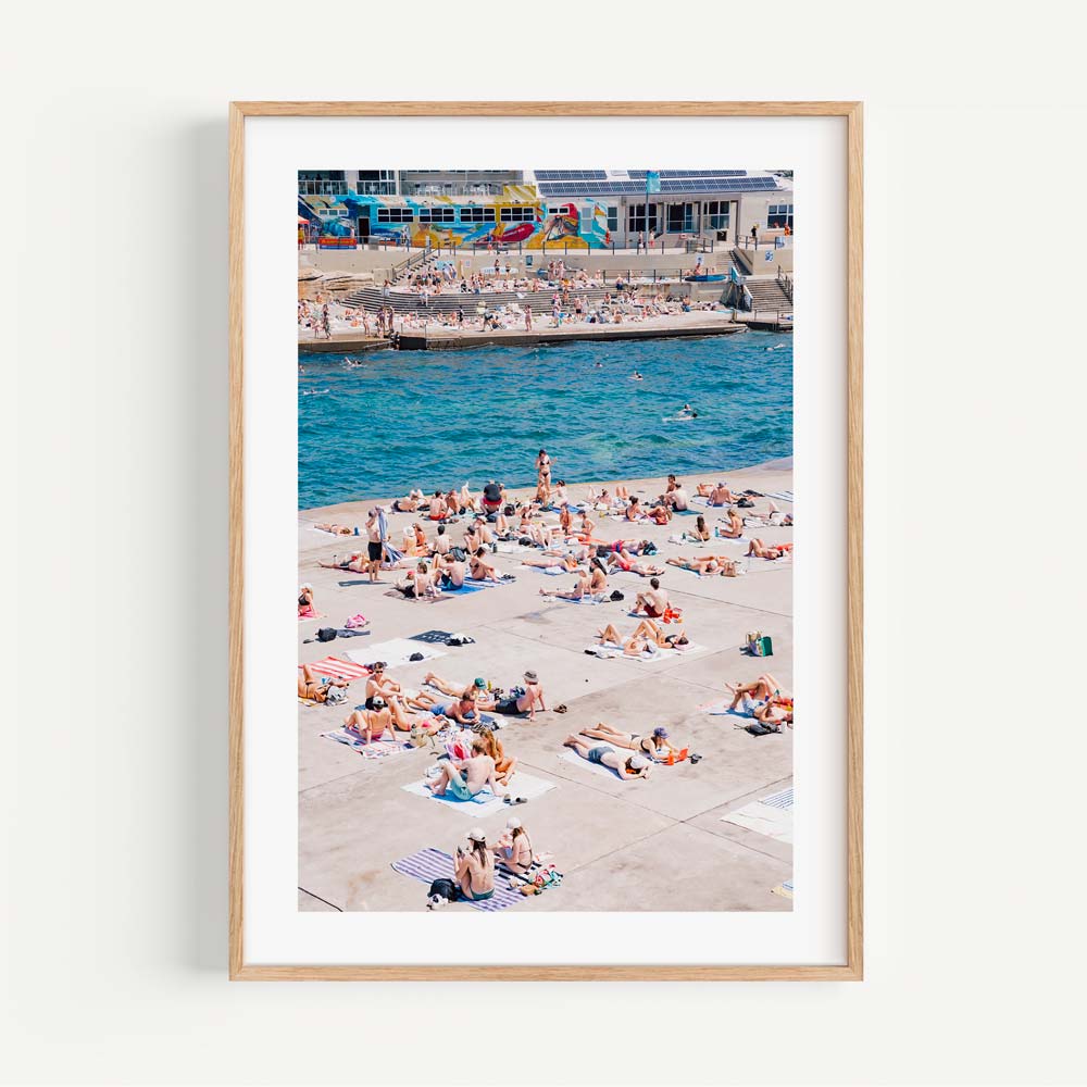 Sun-Kissed Bliss: Vibrant Summer Day at Clovelly Beach Oil Painting