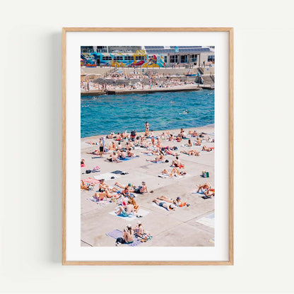 Sun-Kissed Bliss: Vibrant Summer Day at Clovelly Beach Oil Painting