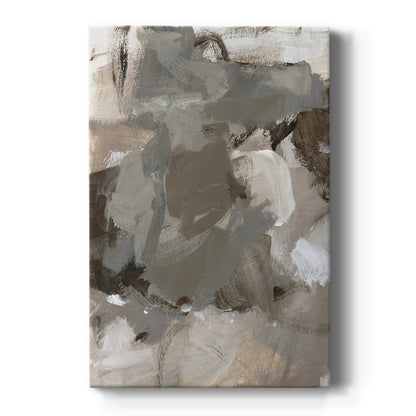 Abstract Coffee-Inspired Oil Painting for Modern Home Decor