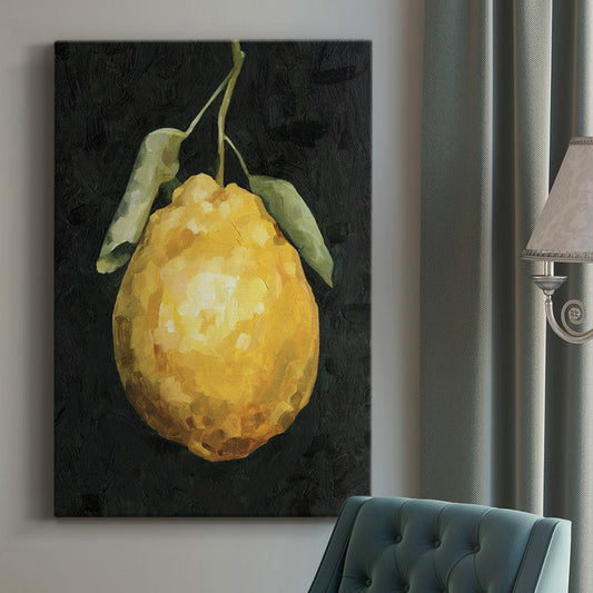 Vibrant Golden Lemon Oil Painting for Modern Home Decor