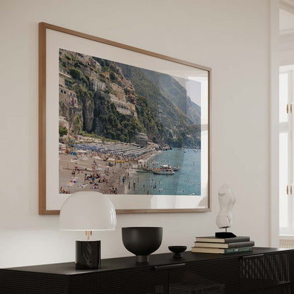 Coastal Getaway: Serene Oil Painting of a Beautiful Beach Scene