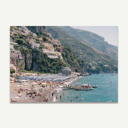 Coastal Getaway: Serene Oil Painting of a Beautiful Beach Scene