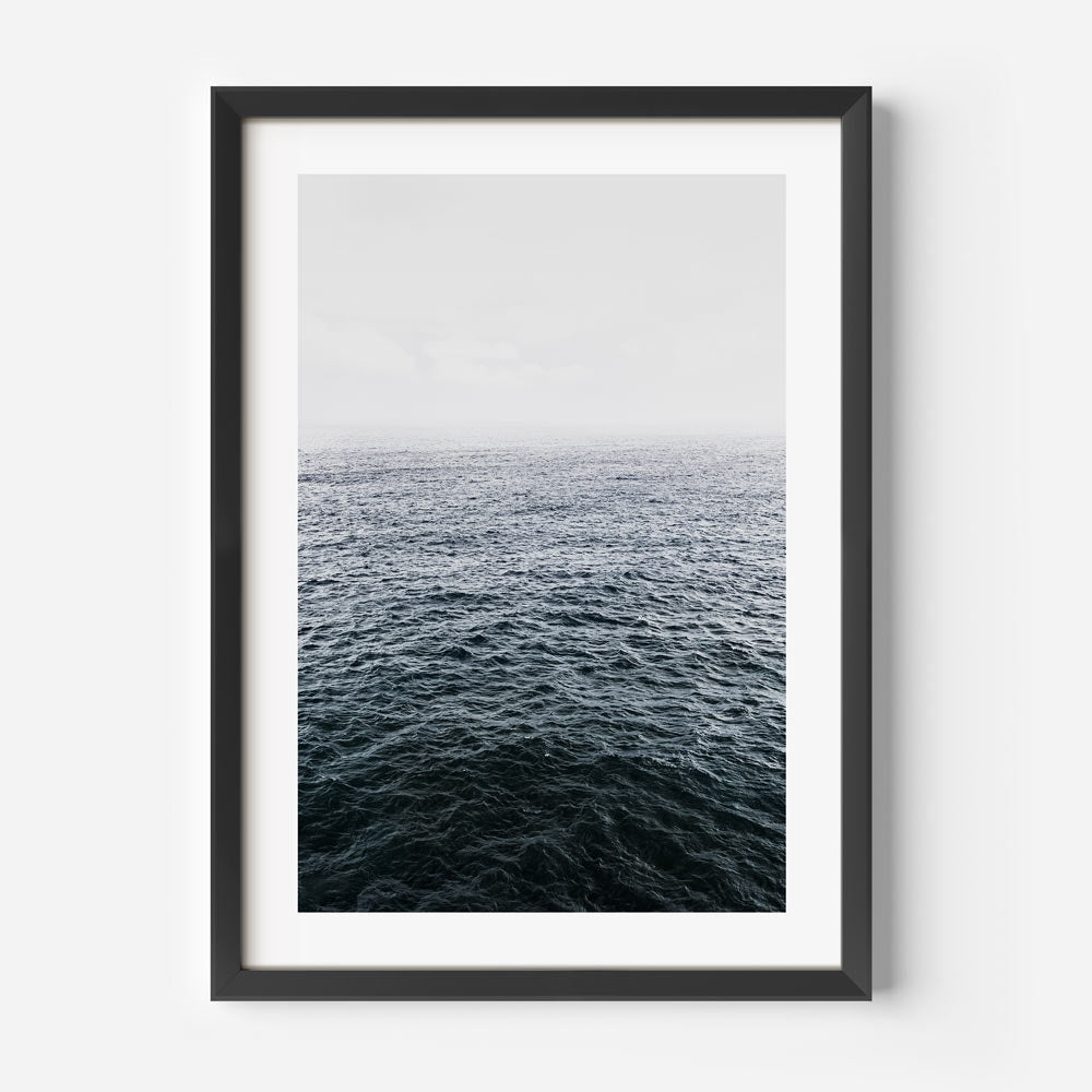 Serene Deep Ocean Waves - Tranquil Oil Painting for Coastal Home Decor