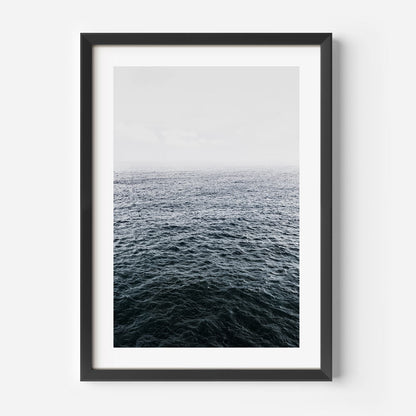 Serene Deep Ocean Waves - Tranquil Oil Painting for Coastal Home Decor