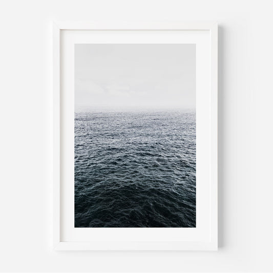 Serene Deep Ocean Waves - Tranquil Oil Painting for Coastal Home Decor