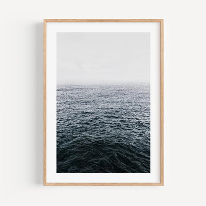 Serene Deep Ocean Waves - Tranquil Oil Painting for Coastal Home Decor