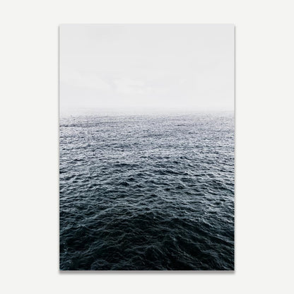 Serene Deep Ocean Waves - Tranquil Oil Painting for Coastal Home Decor