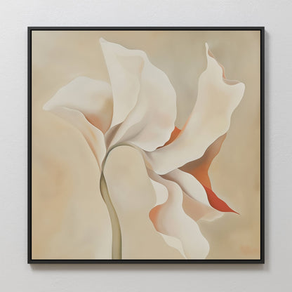 Elegant Abstract Floral Oil Painting for Home Decor and Art Lovers