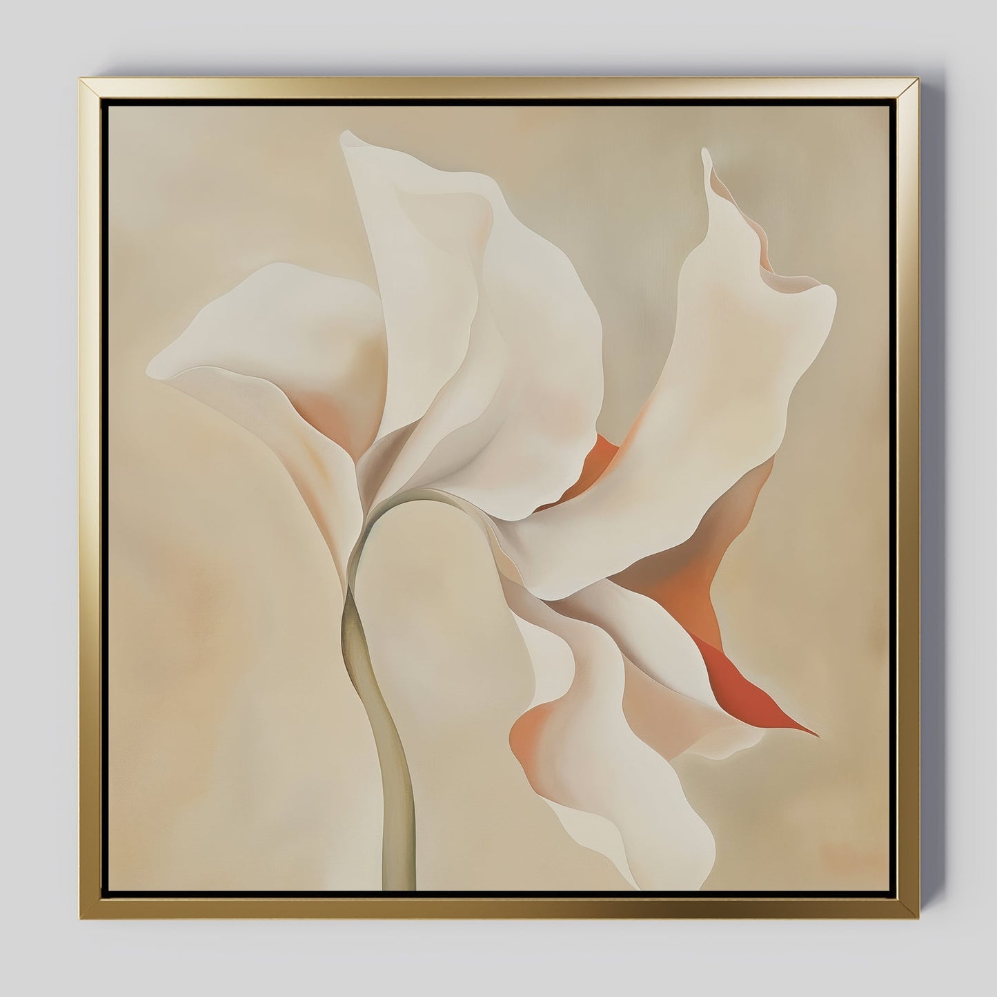 Elegant Abstract Floral Oil Painting for Home Decor and Art Lovers