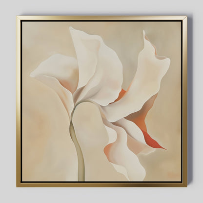 Elegant Abstract Floral Oil Painting for Home Decor and Art Lovers