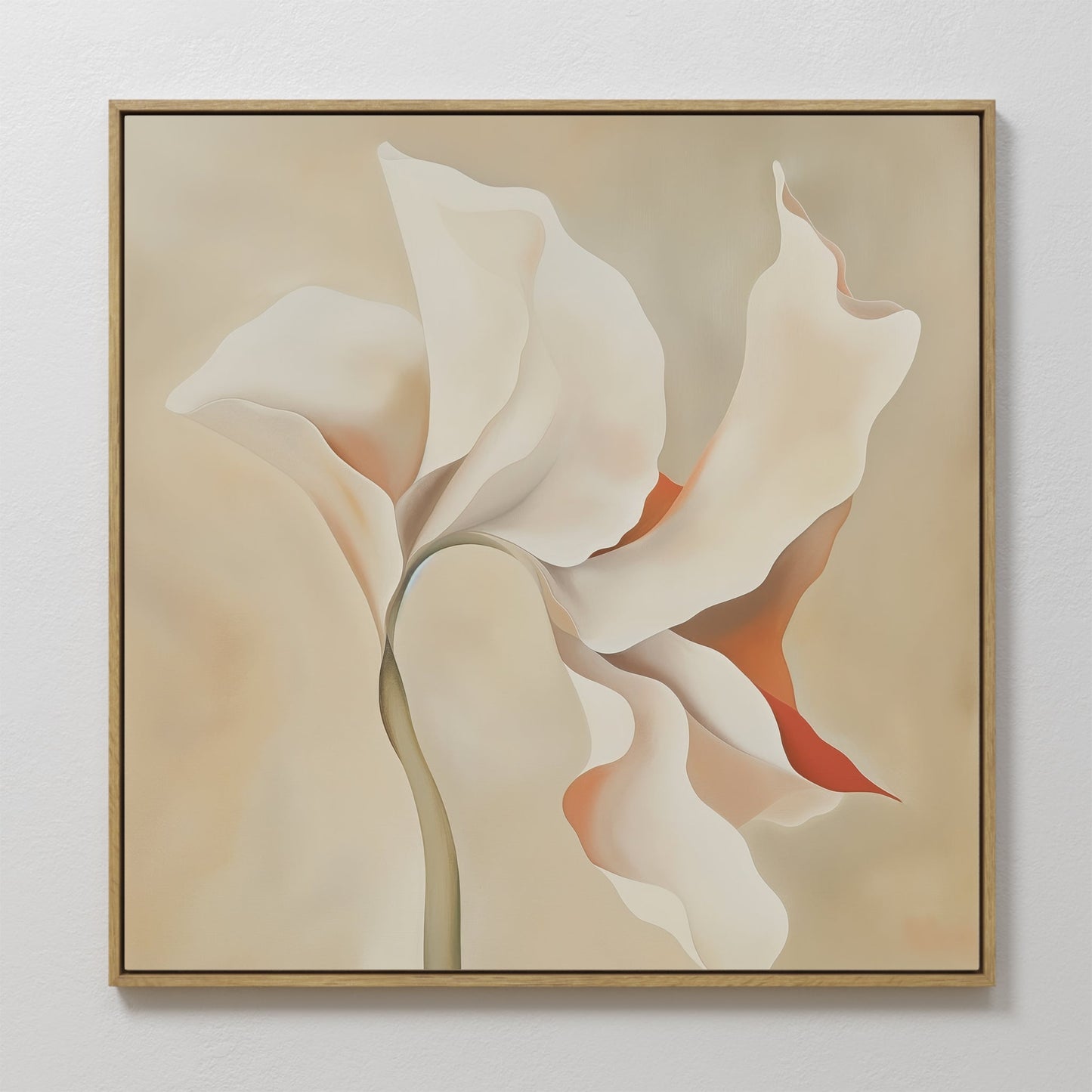 Elegant Abstract Floral Oil Painting for Home Decor and Art Lovers