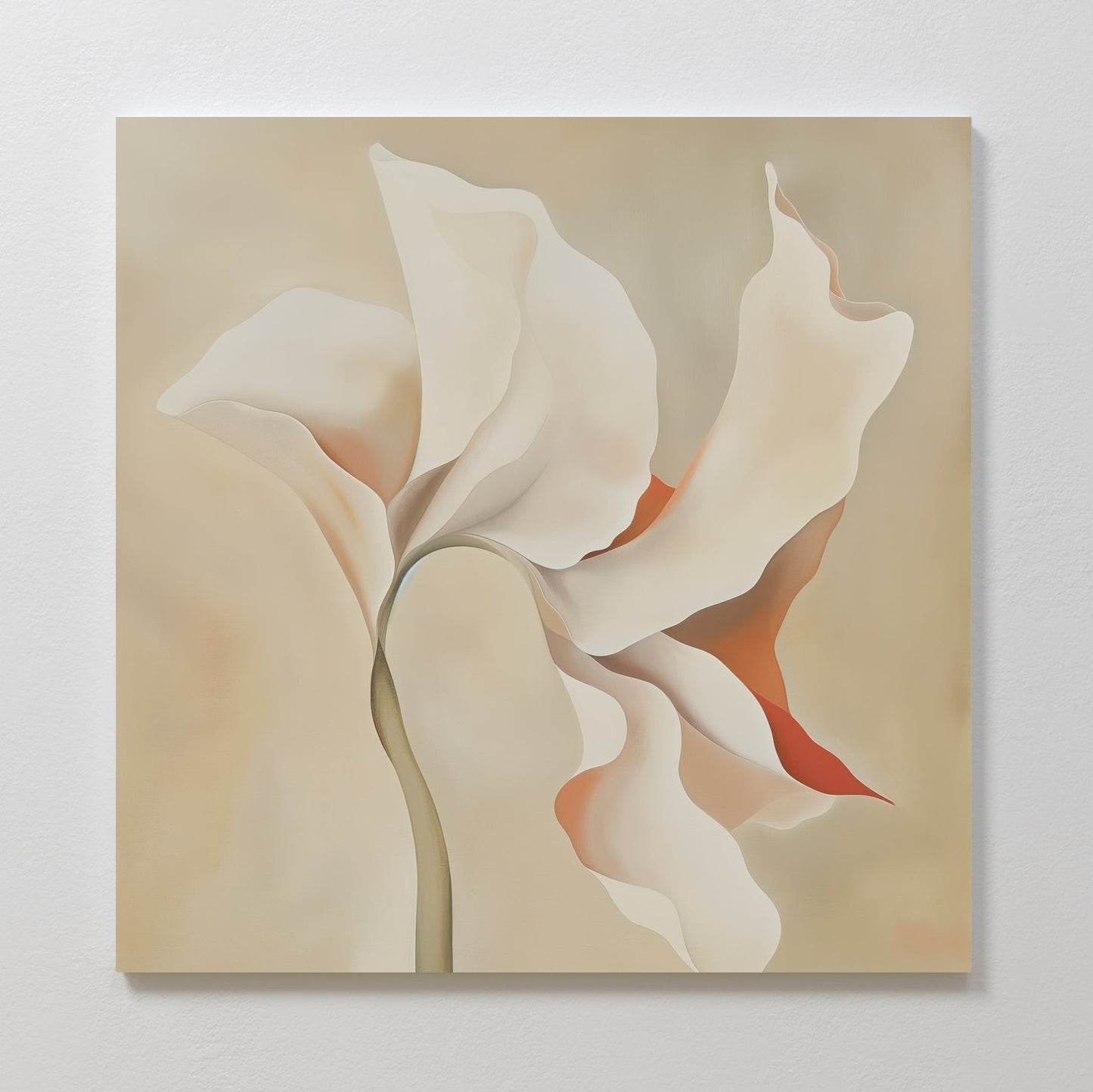 Elegant Abstract Floral Oil Painting for Home Decor and Art Lovers