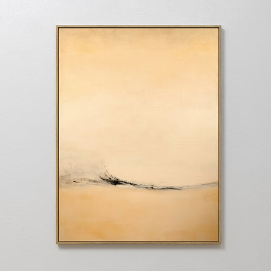 Tranquil Desert Landscape Abstract Oil Painting for Modern Home Decor