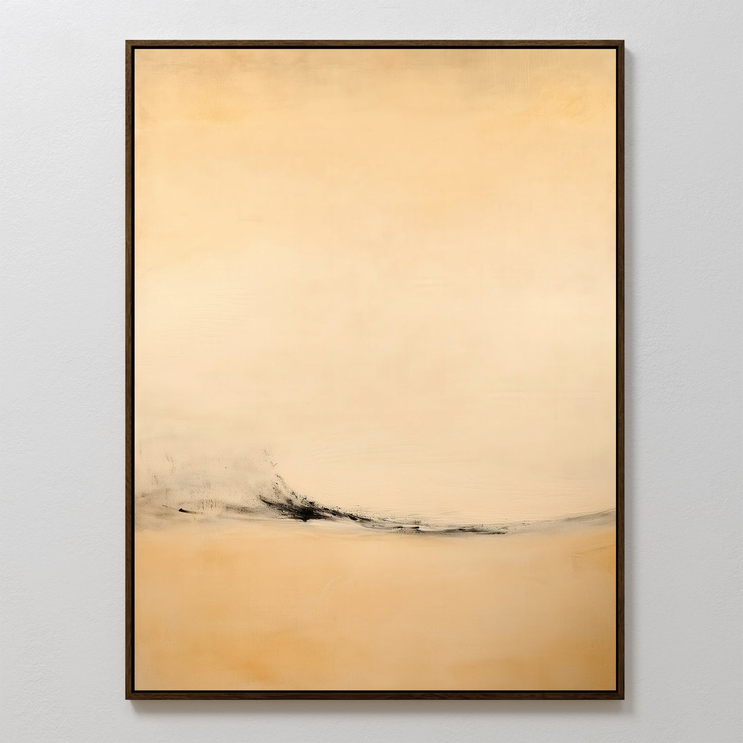 Tranquil Desert Landscape Abstract Oil Painting for Modern Home Decor