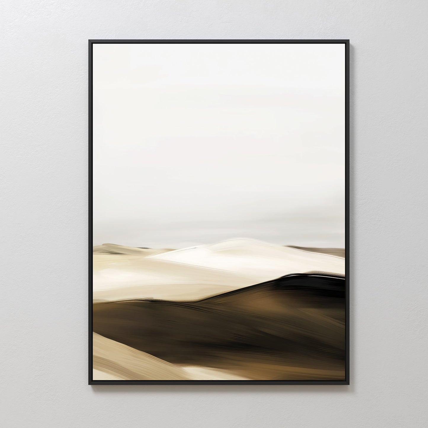 Abstract Desert Landscape Oil Painting for Modern Home Decor
