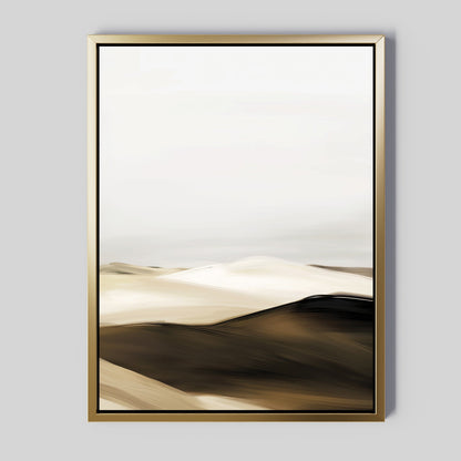 Abstract Desert Landscape Oil Painting for Modern Home Decor