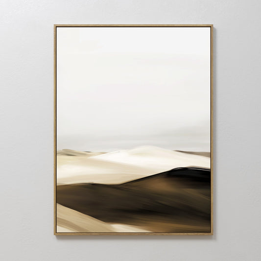 Abstract Desert Landscape Oil Painting for Modern Home Decor