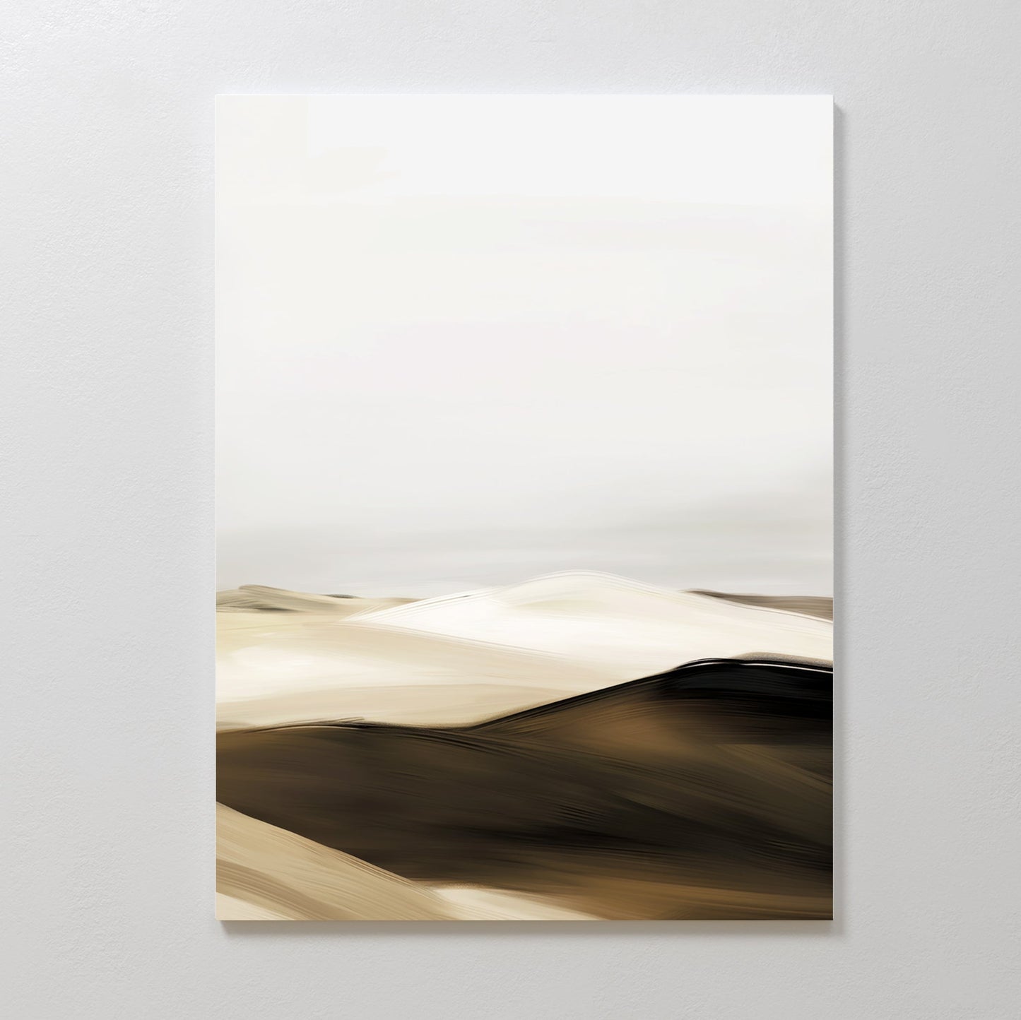 Abstract Desert Landscape Oil Painting for Modern Home Decor