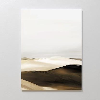 Abstract Desert Landscape Oil Painting for Modern Home Decor