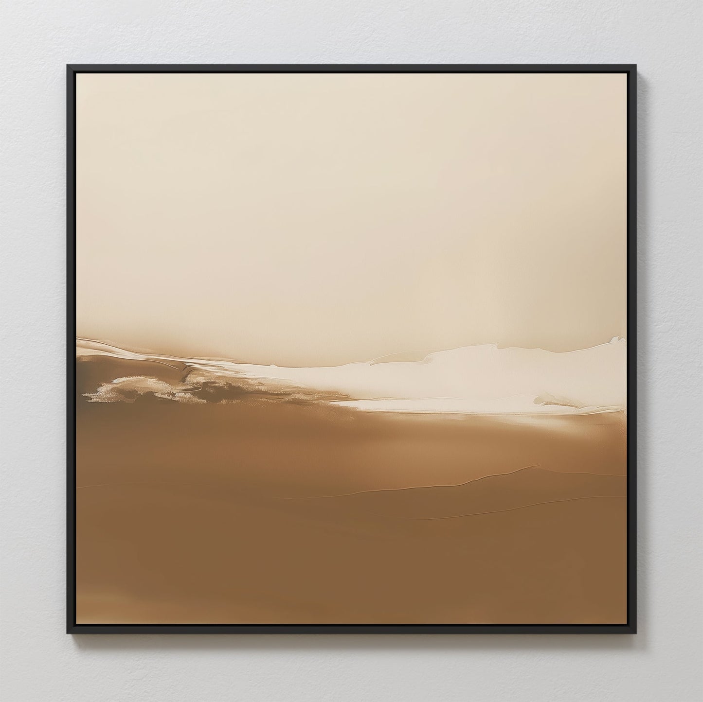 Serene Desert Dusk Abstract Oil Painting for Modern Home Decor