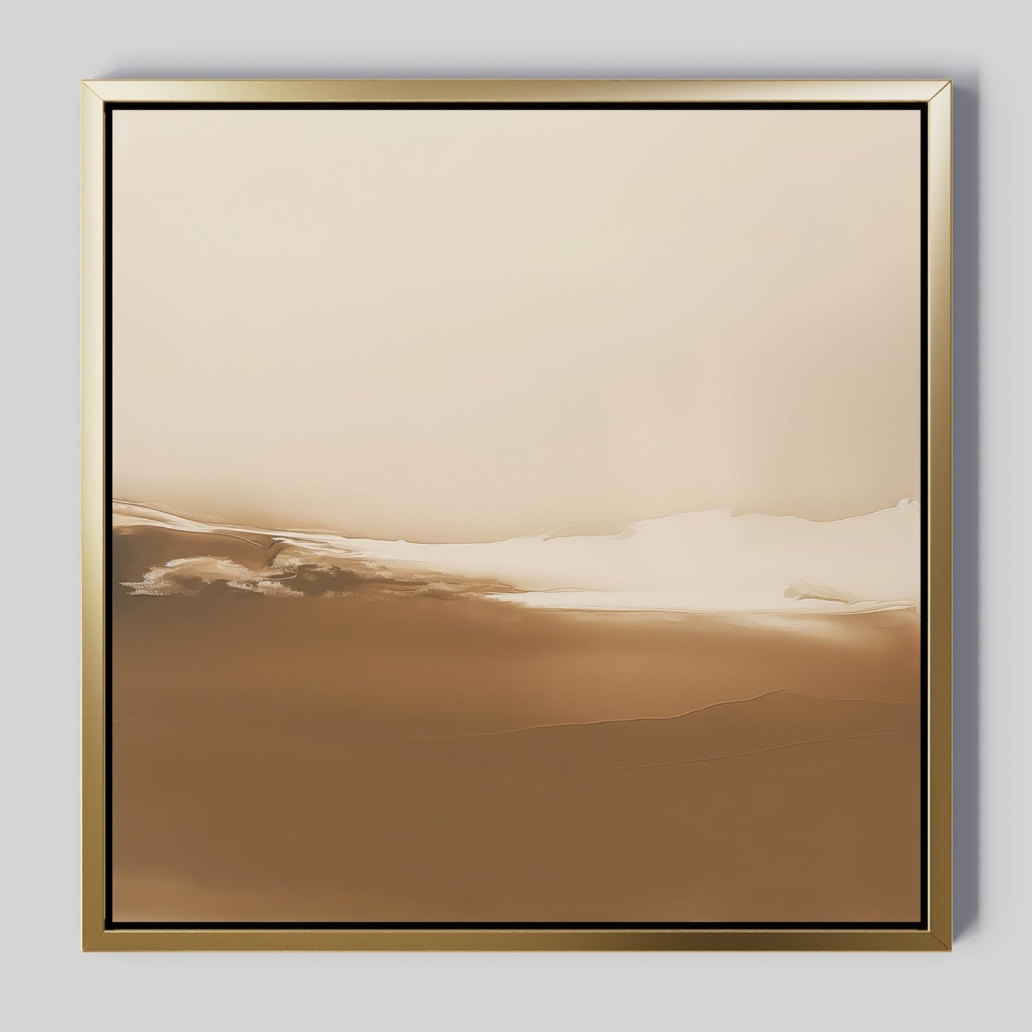 Serene Desert Dusk Abstract Oil Painting for Modern Home Decor